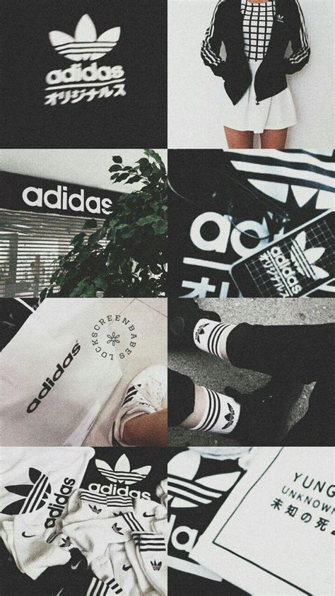 adidas wallpaper schwarz weiß|Adidas aesthetic wallpaper.